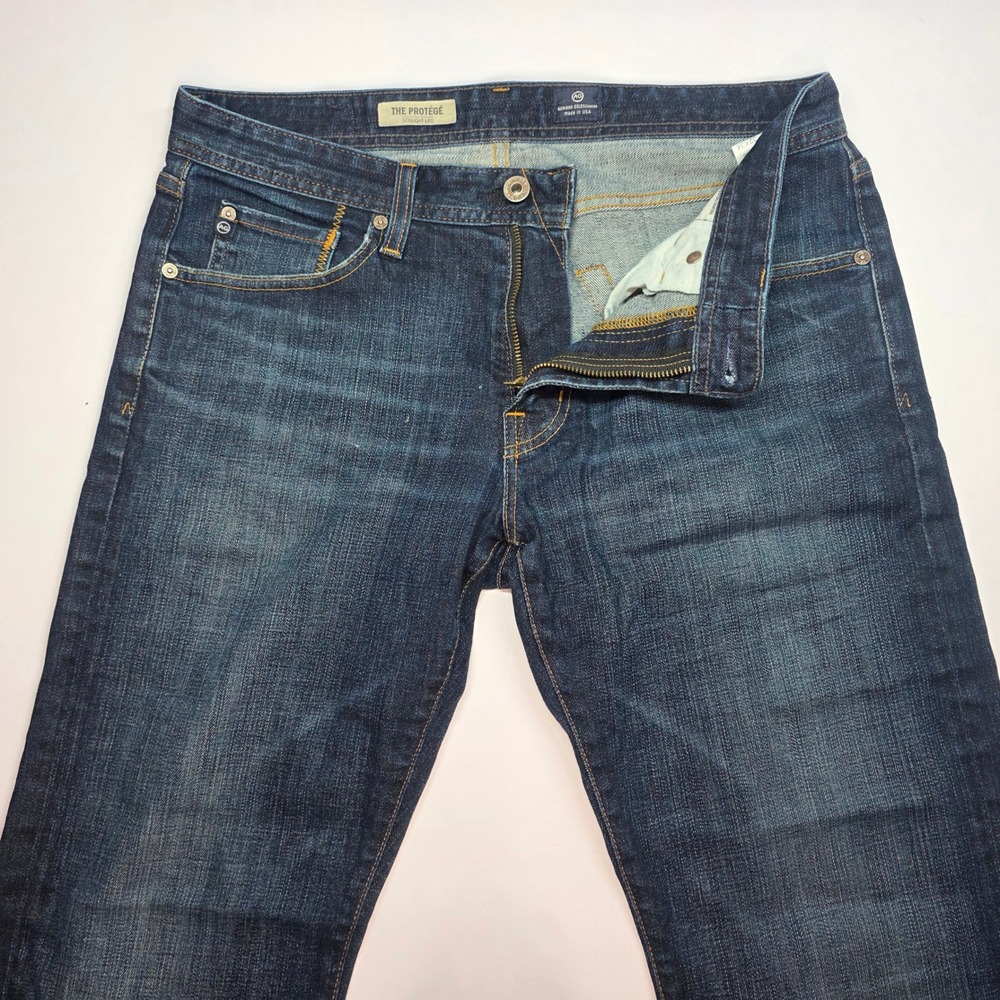 AG Adriano Goldschmied The Protege Straight Leg Jeans Dark Wash Blue 32x34
